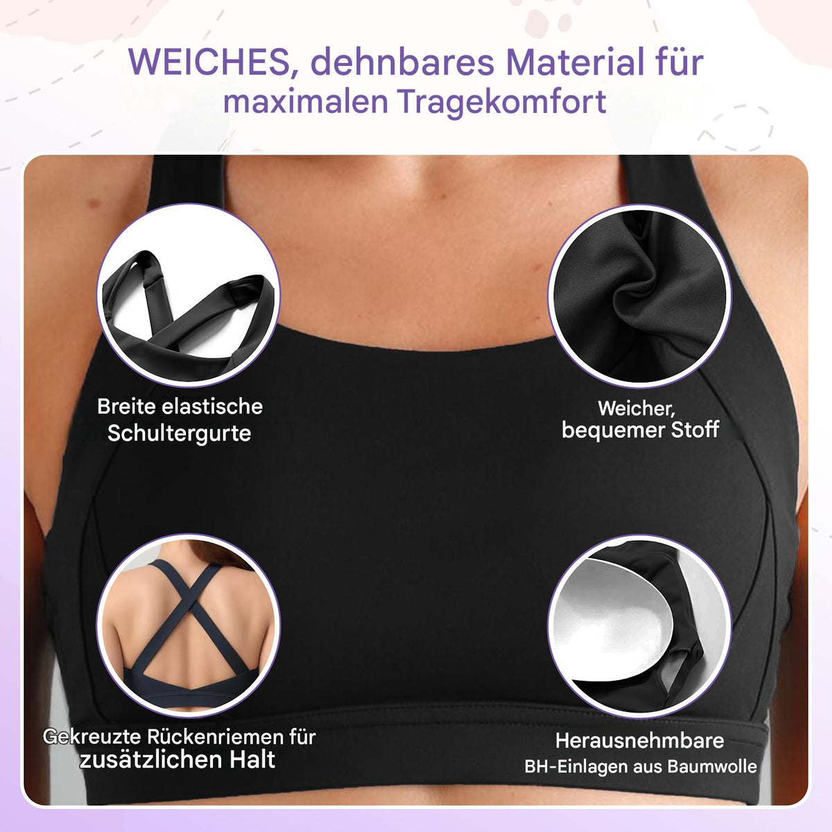 Atmungsaktiv und stützend