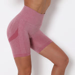 Sportshorts mit hoher Taille