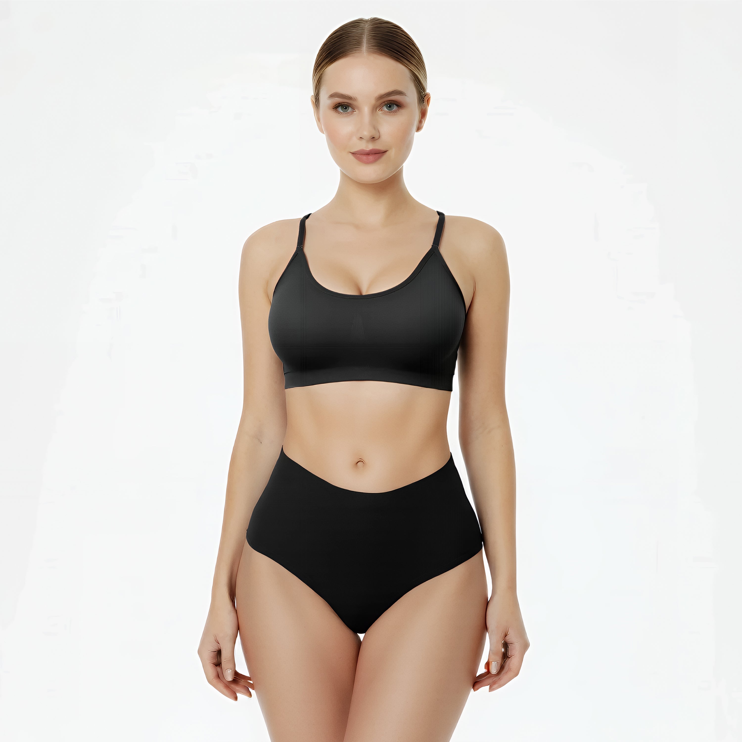 Naadloze High Waist String - Set van 3