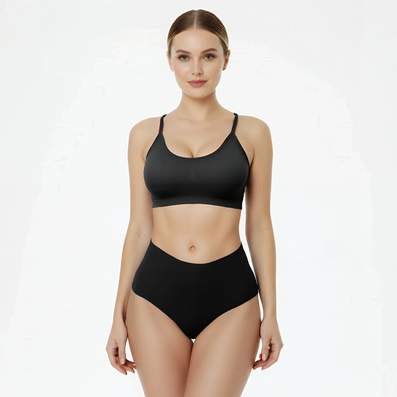 Naadloze High Waist String - Set van 3