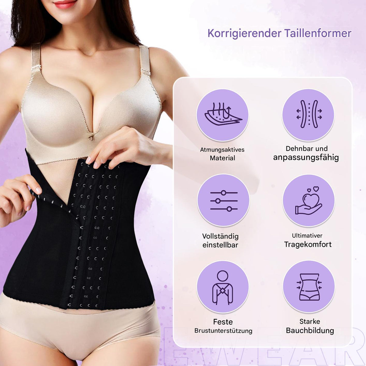 Korrigierender Waist Trainer für eine schlanke Taille