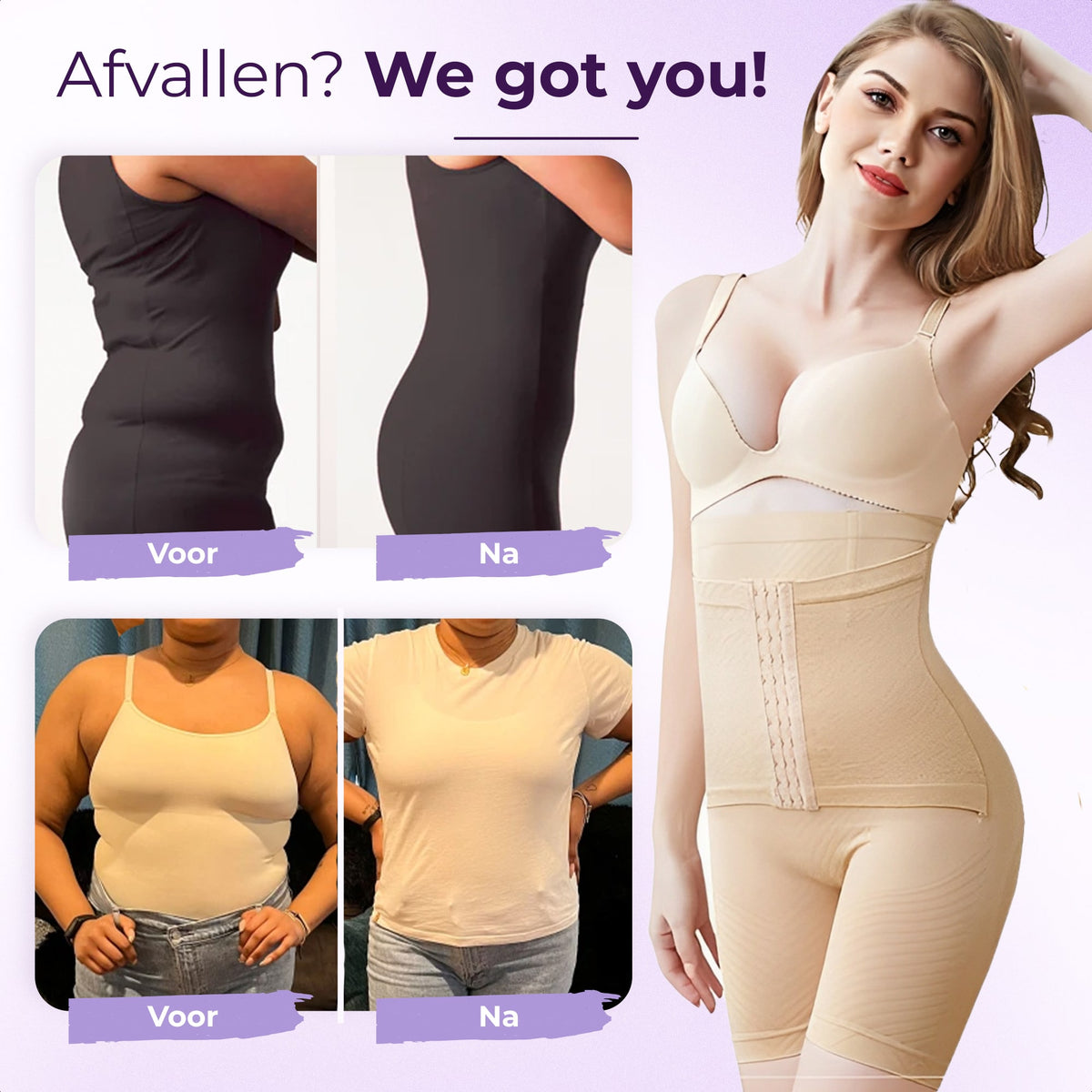 Waist Trainer Short met compressie