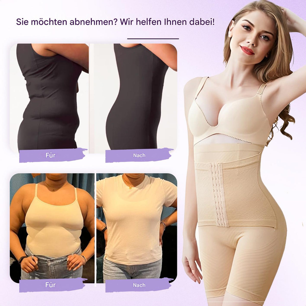 Waist Trainer Short mit Kompression