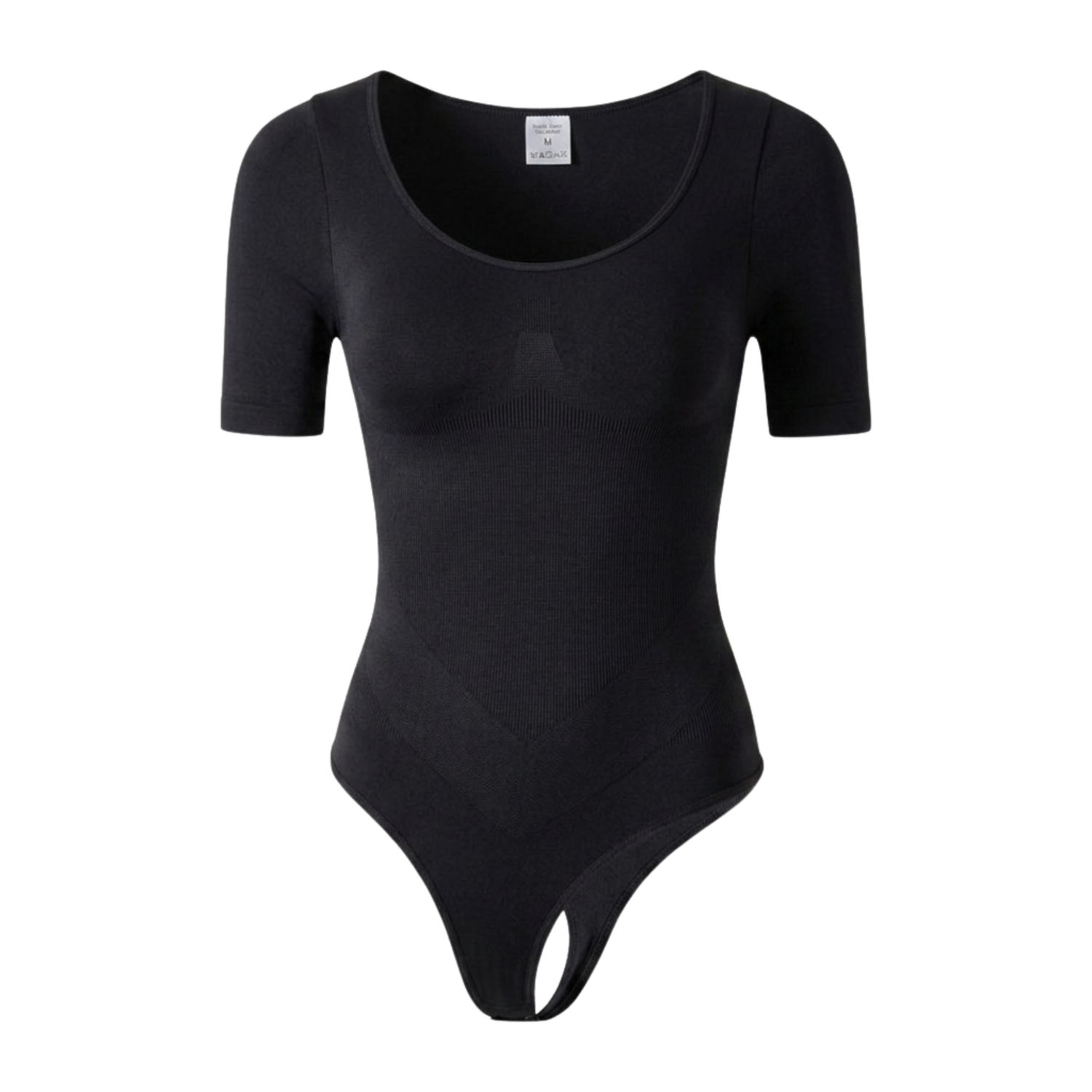 Korrigierender Nahtloser Body mit Kurzen Ärmeln und String
