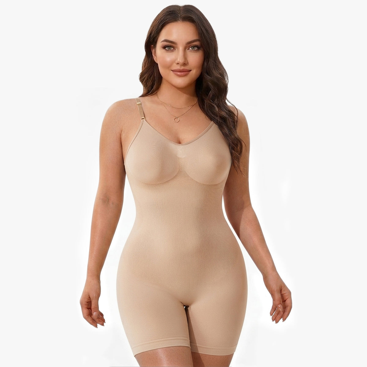 Korrigierender Body mit offenem Rücken und Beinpartie