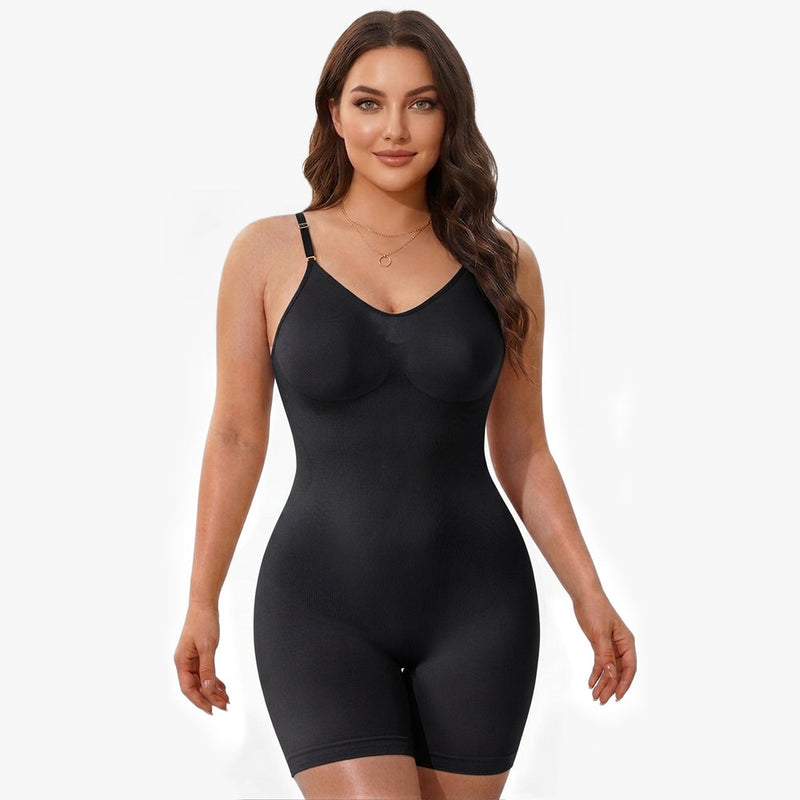 Korrigierender Body mit offenem Rücken und Beinpartie