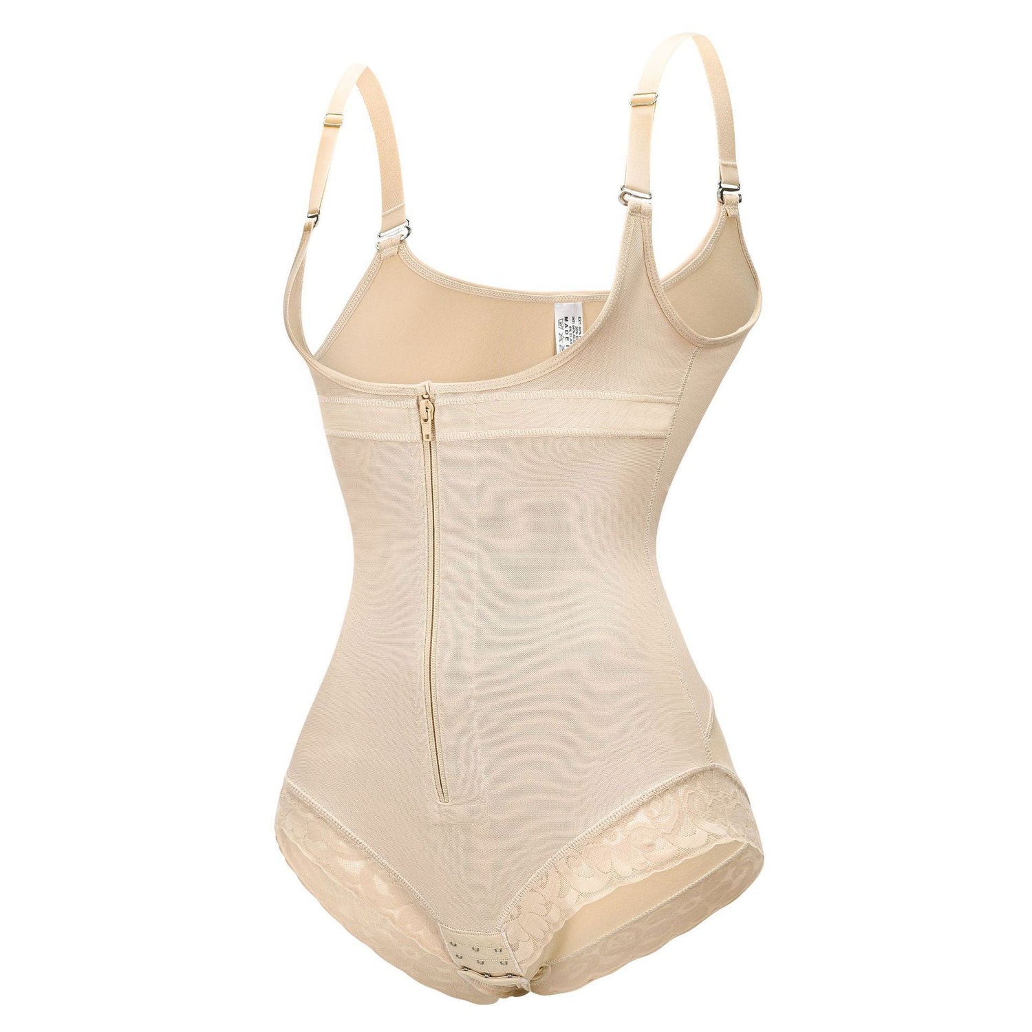 Korrigierender Shapewear-Bodysuit mit Haken und Reißverschluss – Slip