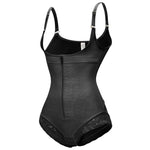 Korrigierender Shapewear-Bodysuit mit Haken und Reißverschluss – Slip