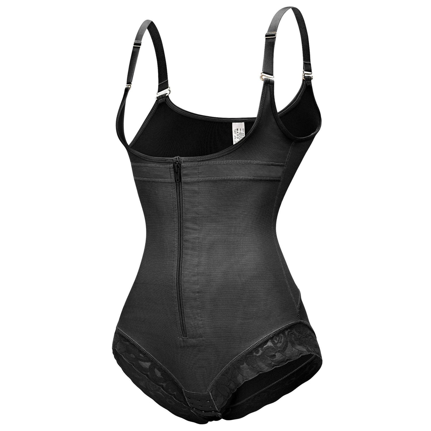 Korrigierender Shapewear-Bodysuit mit Haken und Reißverschluss – Slip
