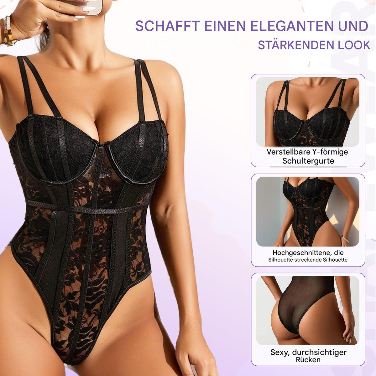 Sexy Blumenspitze mit Unterstützung