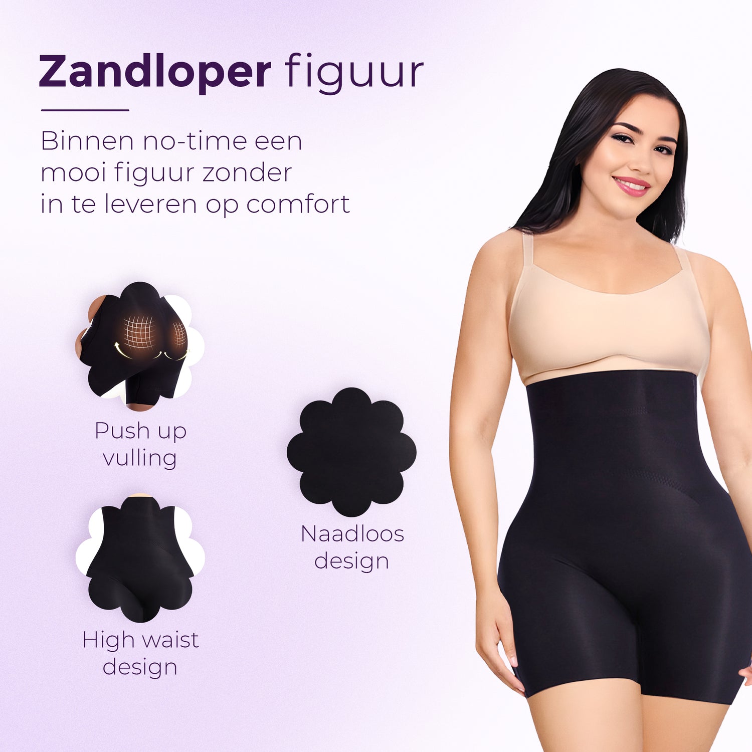 Corrigerend  broekje naadloos high waist