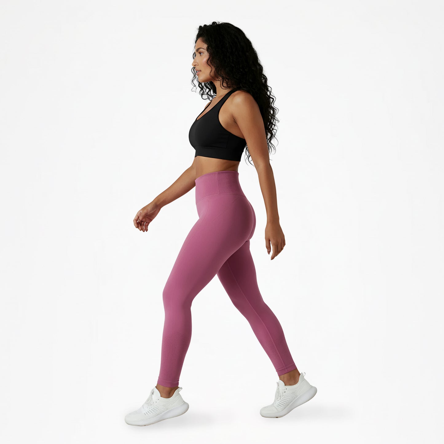 sportlegging roze hoge taille