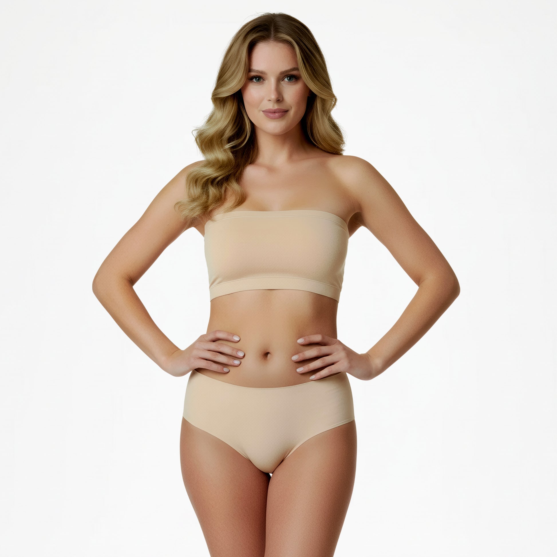 string beige onzichtbaar